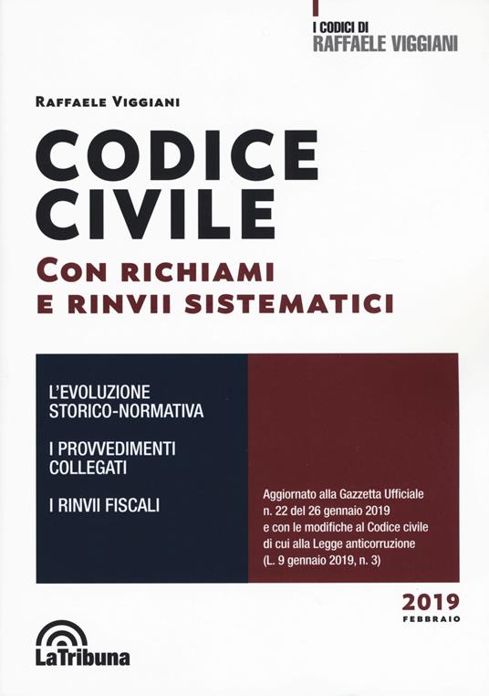 Codice civile con richiami e rinvii sistematici - Raffaele Viggiani - copertina