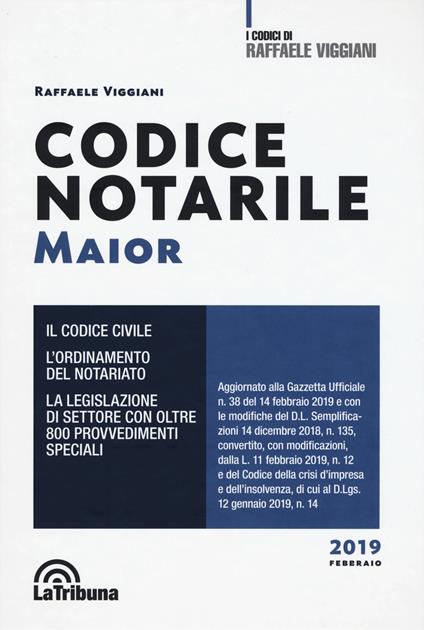 Codice notarile. Ediz. maior - Raffaele Viggiani - copertina