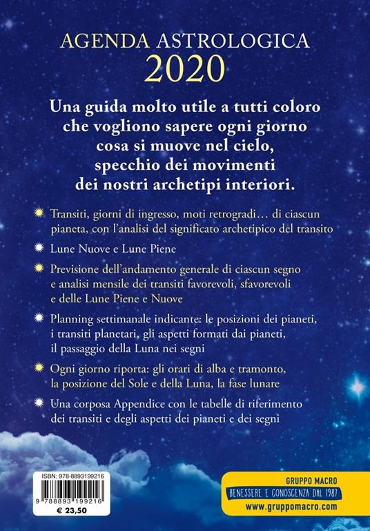 Agenda astrologica 2020 - 2