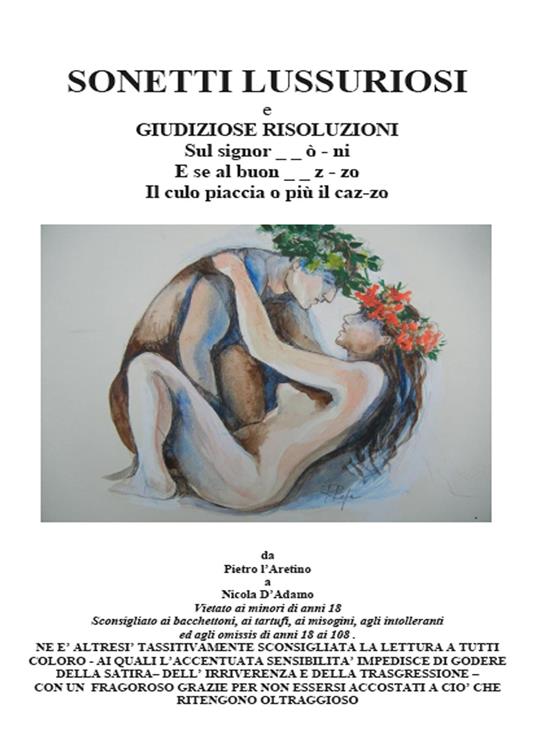 Sonetti lussuriosi - Nicola D'Adamo - copertina