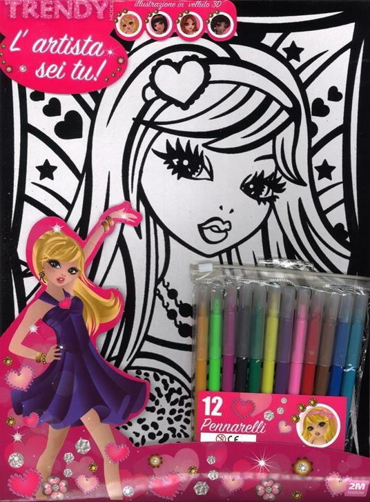 L'artista sei tu! Trendy model. Ediz. illustrata. Con gadget - copertina