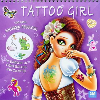 Tattoo book girl viola - copertina