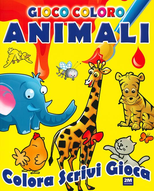 Gioca e colora con gli animali - copertina