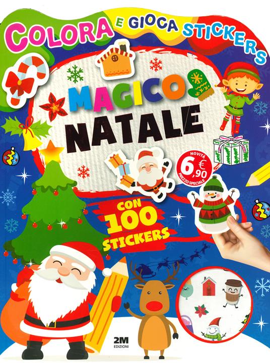 Magico Natale. Colora e gioca stickers. Ediz. illustrata - copertina