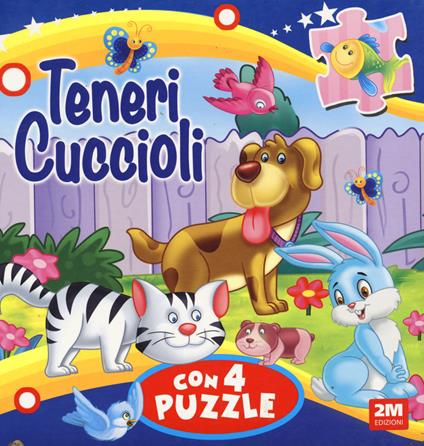 Teneri cuccioli. Libro puzzle. Ediz. a colori - copertina