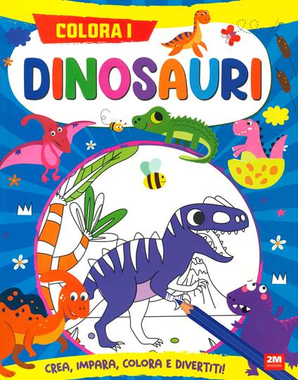 Colora i dinosauri - copertina