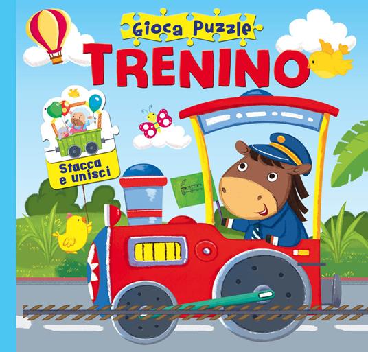 Trenino. Gioca puzzle. Ediz. a colori - copertina