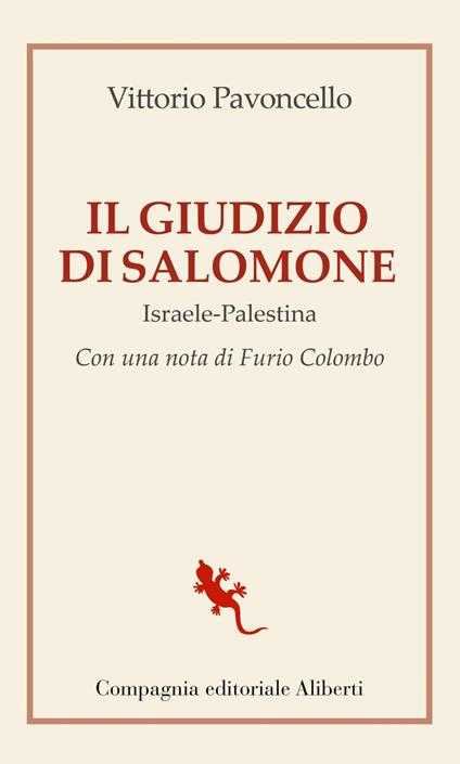 Il giudizio di Salomone. Israele-Palestina - Vittorio Pavoncello - ebook