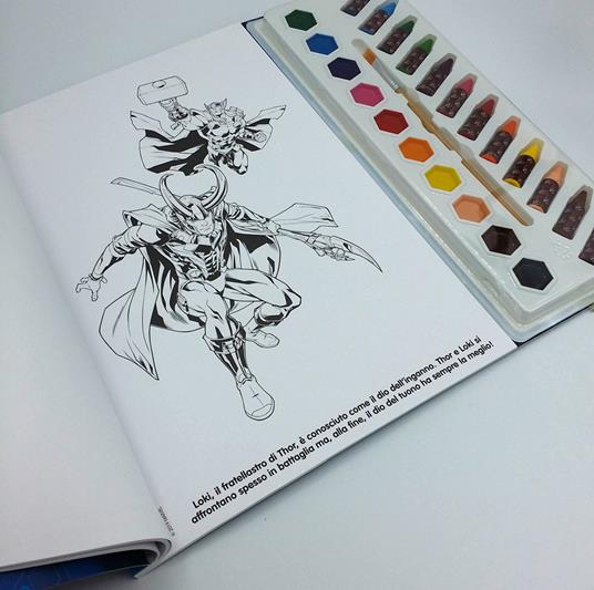 Avengers. Dipingi & colora. Con 12 pastelli a cera e 10 acquerelli - 5