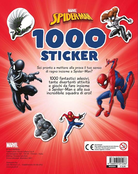 Spiderman. 1000 stickers. Tanti giochi e attività. Con adesivi. Ediz. a colori - 4
