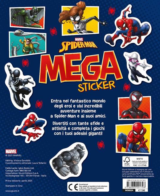 Spiderman. Mega sticker. Con tanti adesivi, giochi e attività. Ediz. a colori - 4