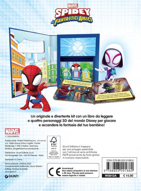 Spidey e i suoi fantastici amici. Baby box. Ediz. a colori. Con 4 figurine 3D - 5