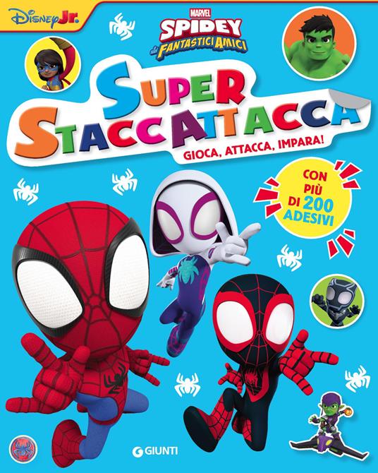 Spidey e i suoi fantastici amici. Superstaccattacca. Con adesivi. Ediz. a colori - copertina