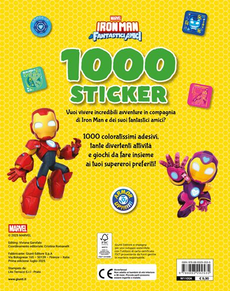 Iron Man e i suoi fantastici amici. 1000 stickers. Ediz. a colori - 2