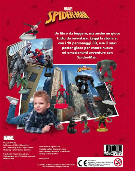 Spiderman. Maxi box. Ediz. a colori. Con 10 figurine 3D di plastica. Con tappetino di gioco - 2