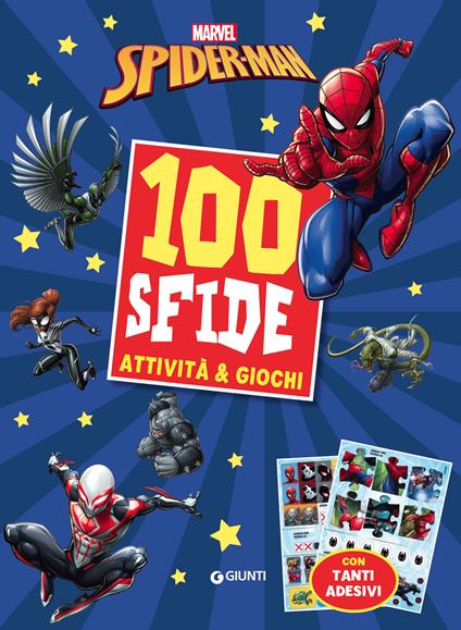 Spiderman. Marvel. 100 sfide. Attività e giochi. Sticker special color - copertina