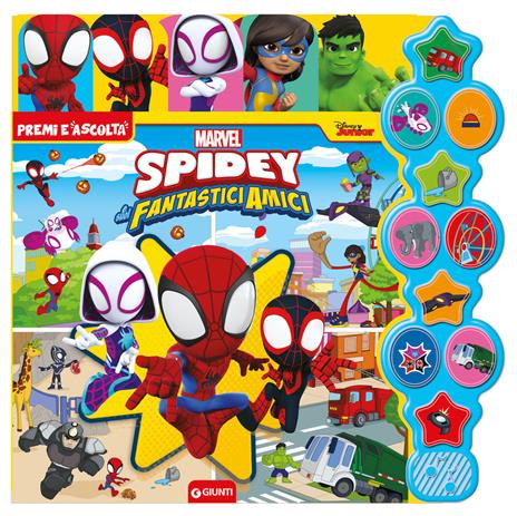 Spidey e i suoi fantastici amici. Premi e ascolta. Ediz. a colori - copertina