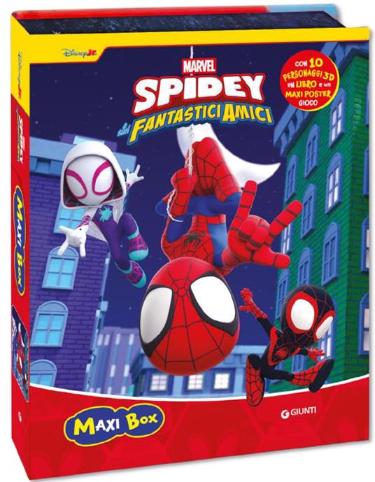 Spidey e i suoi fantastici amici. Maxi box. Ediz. a colori. Con 10 personaggi 3D. Con poster gioco - copertina