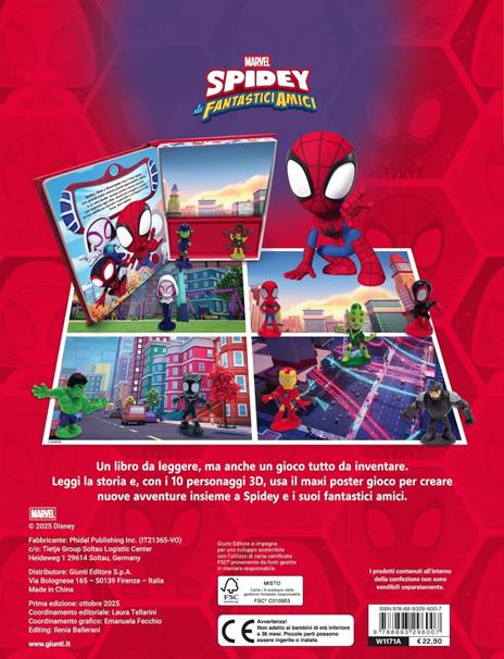 Spidey e i suoi fantastici amici. Maxi box. Ediz. a colori. Con 10 personaggi 3D. Con poster gioco - 5