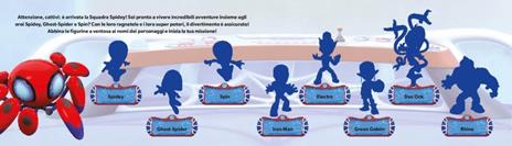 Spidey e i suoi fantastici amici. Leggi e attacca. Ediz. a colori. Con 8 figurine a ventosa. Con tabellone - 2