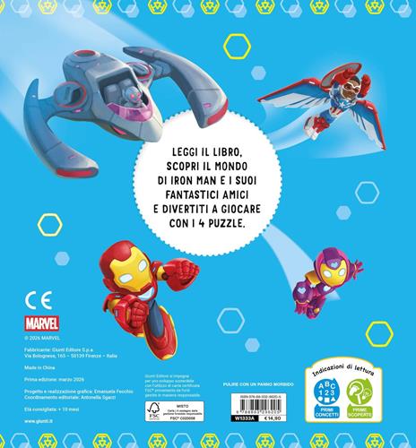 Iron Man. Gioca e impara a conoscerli. Libro maxi puzzle. Ediz. a colori - 2