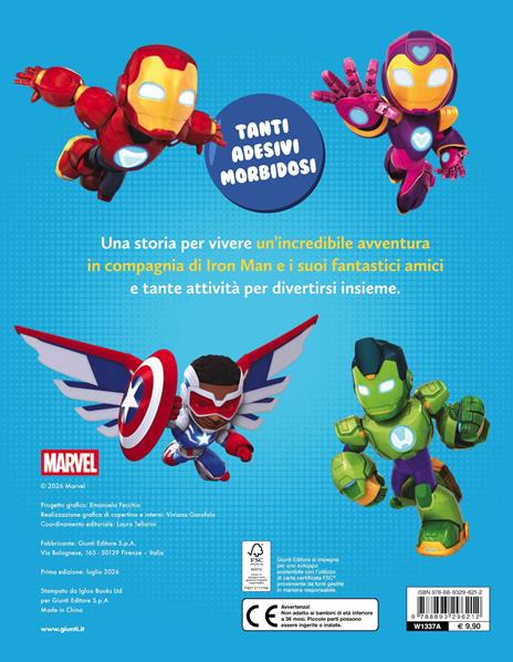 Iron Man e i suoi fantastici amici. Storia e giochi. Bubble stickers. Ediz. a colori. Con Adesivi - 2