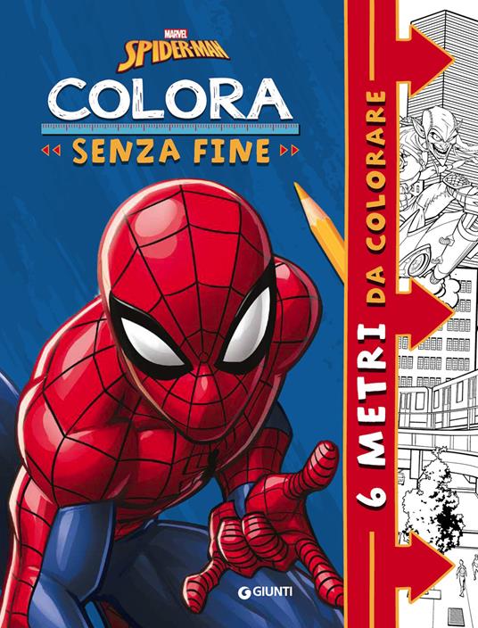 Spider-Man. Colora senza fine. 6 metri da colorare - Walt Disney - copertina