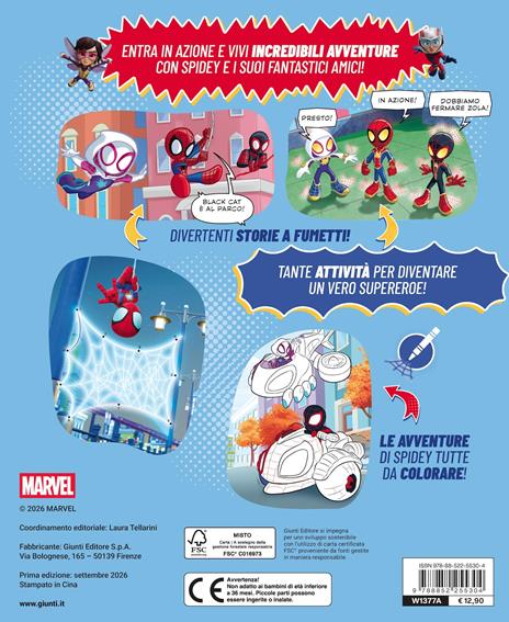 Il grande libro dei supereroi. Spidey e i suoi fantastici amici. Leggi, gioca e colora. Con adesivi. Ediz. a colori - 2