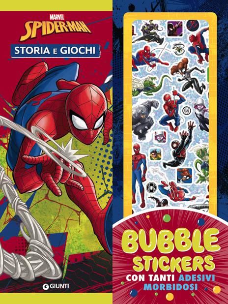 Spider-Man. Storia e giochi. Bubble stickers. Ediz. a colori. Con Adesivi - copertina