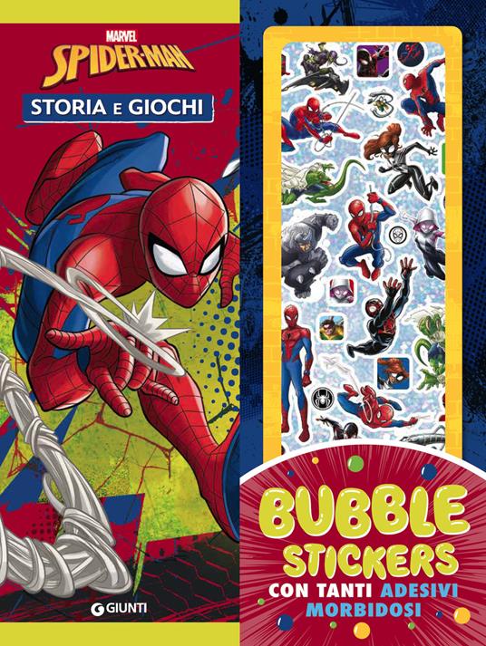 Spider-Man. Storia e giochi. Bubble stickers. Ediz. a colori. Con Adesivi - copertina