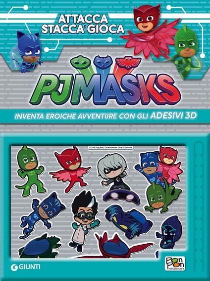 Attacca, stacca & gioca. Pj Masks. Con adesivi - copertina
