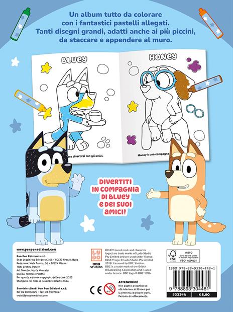 Divertimento a colori! Il mio album pastello. Bluey. Ediz. a colori. Con 12 pastelli a cera - 2