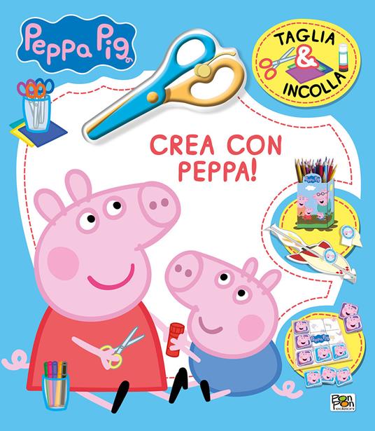 Crea con Peppa! Taglia & incolla. Peppa Pig. Ediz. a colori - Lisa Capiotto - copertina