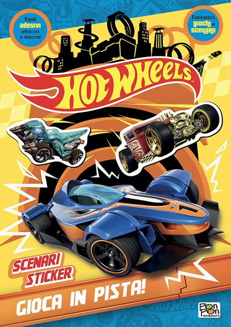 Gioca in pista! Hot Wheels. Scenari sticker. Ediz. a colori - copertina