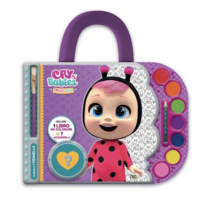 Cry Babies. Valigetta acquerelli. I colorelli. Ediz. a spirale. Con acquerelli, pennello, pastello a cera bianco - copertina