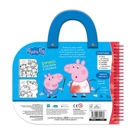 Peppa Pig. Valigetta con acquerelli. I colorelli. Ediz. a colori. Ediz. a spirale. Con acquerelli, pennello, pastello a cera bianco e 1 sorpresa - Lisa Capiotto - 2