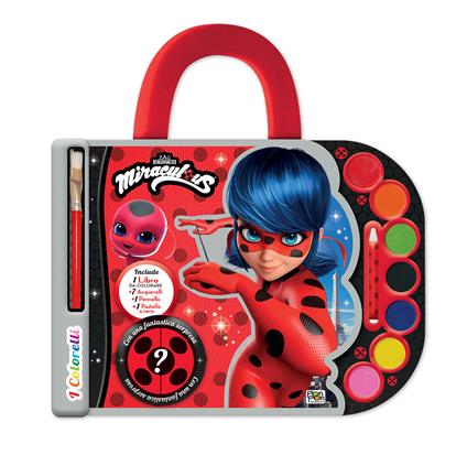 Miraculous. Valigetta acquerelli. I colorelli. Ediz. a spirale. Con acquerelli, pennello, pastello a cera bianco e sorpresa - copertina
