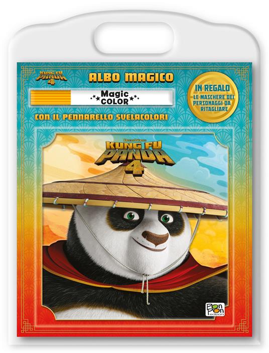 Kung Fu Panda 4. Albo magico. Ediz. a colori. Con pennarello svelacolori - Lisa Capiotto - copertina