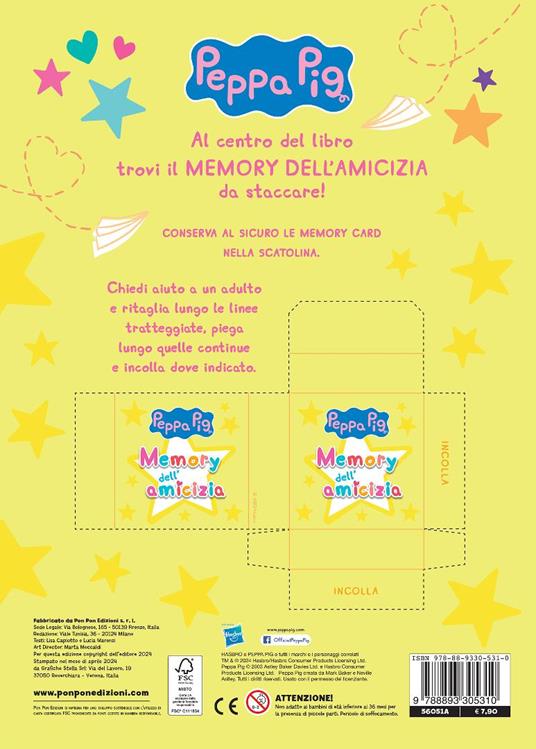 Il libro dell'amicizia. Peppa Pig. Gioca & colora. Con adesivi. Ediz. a colori - 2
