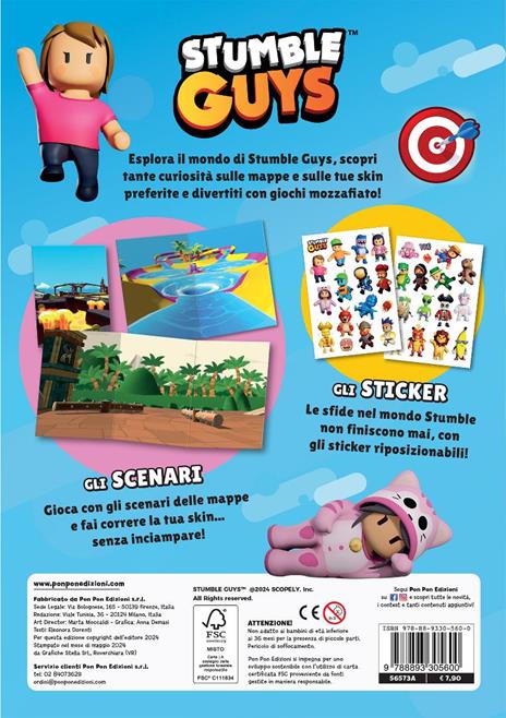 Corsa al traguardo. Stumble Guys. Scenario sticker. Ediz. a colori - 2