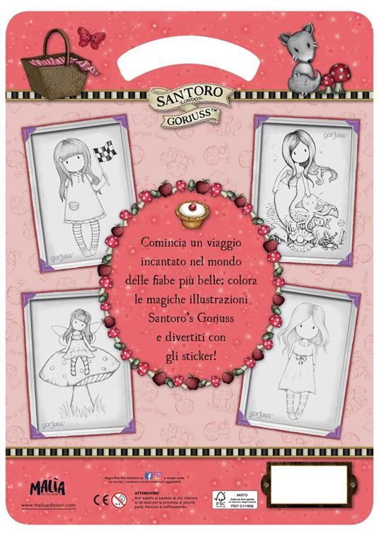 Disegni da fiaba. Gorjuss. Sticker & Color. Ediz. a colori. Ediz. a spirale. Con bandana rossa - 2