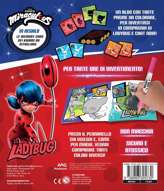 Scegli il tuo potere! Miraculous. Albo magico. Ediz. a colori. Con pennarello svelacolori - Lucia Marenzi - 2