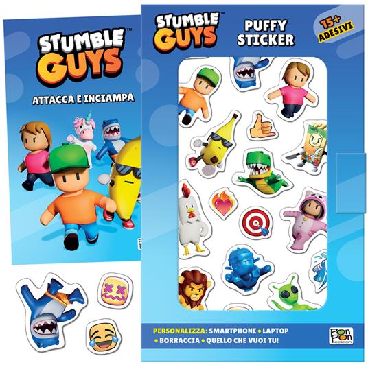 Attacca e inciampa. Puffy sticker. Stumble guys. Ediz. a colori - Lucia Marenzi - copertina