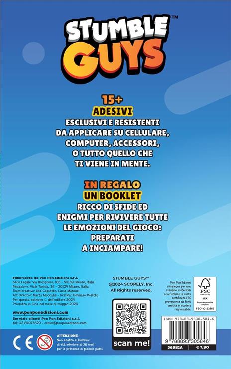 Attacca e inciampa. Puffy sticker. Stumble guys. Ediz. a colori - Lucia Marenzi - 5