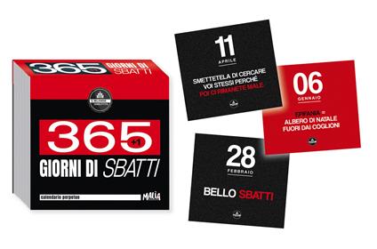 365(+1) giorni di sbatti. Calendario a strappo. Il Milanese imbruttito - copertina