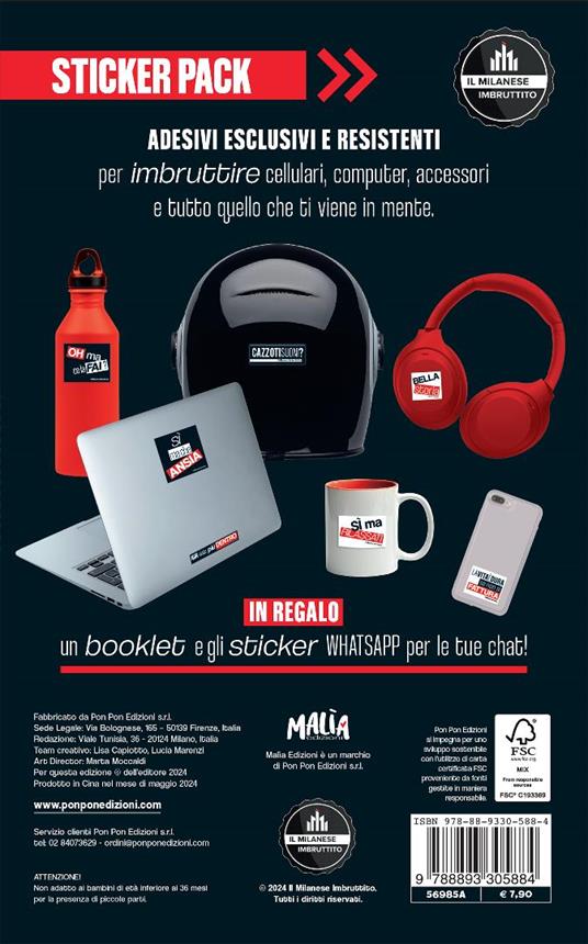 Cazz* ti chiami. L'Imbruttito al cellulare. Il Milanese Imbruttito. Sticker pack - 2