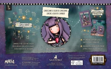 Capricorno. Gorjuss. Box zodiaco. Ediz. a colori. Con calamita - 3