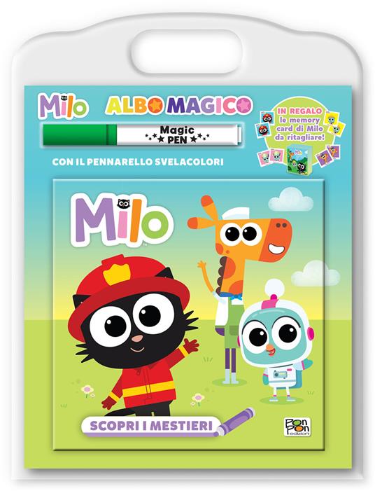 Scopri i mestieri. Milo. Albo magico.. Ediz. a colori. Con pennarello svelacolori - Lucia Marenzi - copertina