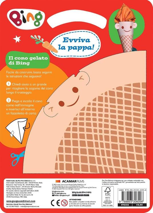 Evviva la pappa! Bing. Ediz. a colori. Con set da forno - Cristina Panzeri - 2