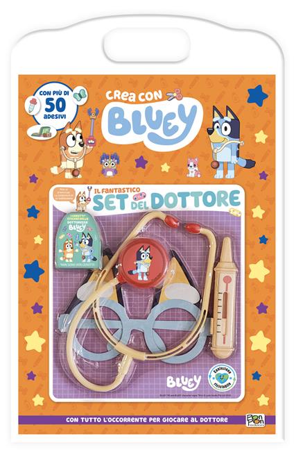 Il fantastico set del dottore. Crea con Bluey. Ediz. a colori. Con set del dottore - Cristina Panzeri - copertina